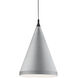 Dorothy Pendant Ceiling Light in Brushed Nickel and Black