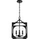 Highland Hill 4 Light 12 inch Rustic Iron Pendant Ceiling Light