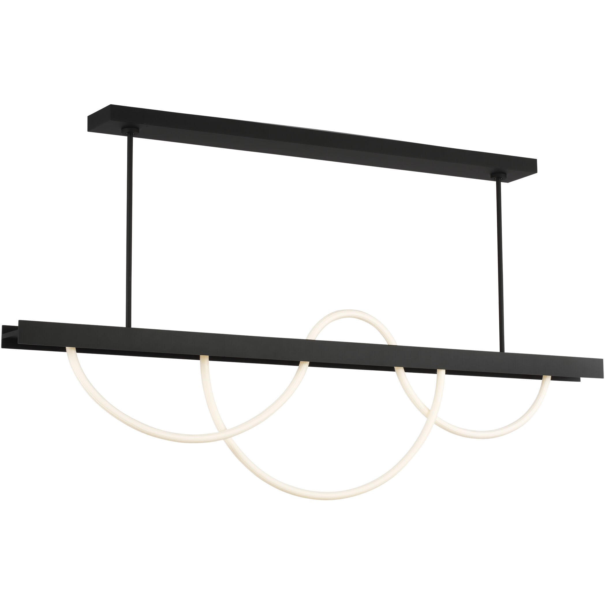 Sean Lavin Uneri LED 62 inch Nightshade Black Linear Chandelier Ceiling Light