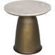 Aiden 18 X 18 inch Aged Brass Side Table
