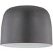 Cayne LED 12.13 inch Black/White Flush Mount Ceiling Light