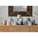 Plume Blue and Ivory 5 inch Chandelier Shade