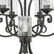 Casa 15 Light 42 inch Olde Black Indoor Chandelier Ceiling Light in Clear