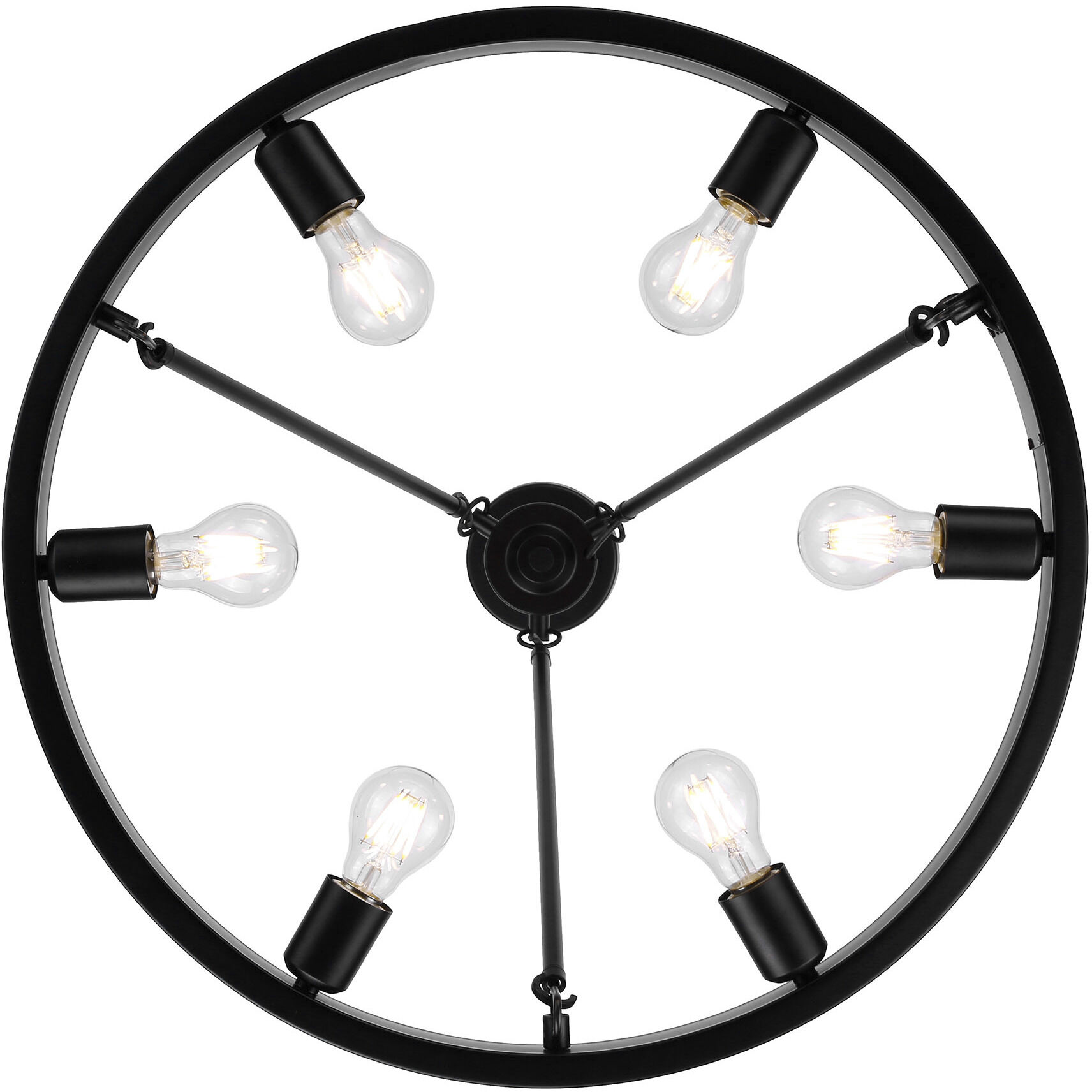 Castile 24 inch 60.00 watt Matte Black Chandelier Ceiling Light
