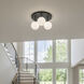 Comet LED 18 inch Semi Matte Black Flush Mount Ceiling Light