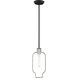 Meadowbrook 1 Light 7 inch Black with Brushed Nickel Accents Pendant Ceiling Light