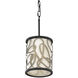 Scribble 1 Light 8 inch Matte Black with Artifact Mini Pendant Ceiling Light, Smithsonian Collaboration