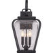 Province 3 Light 19 inch Mystic Black Outdoor Wall Lantern