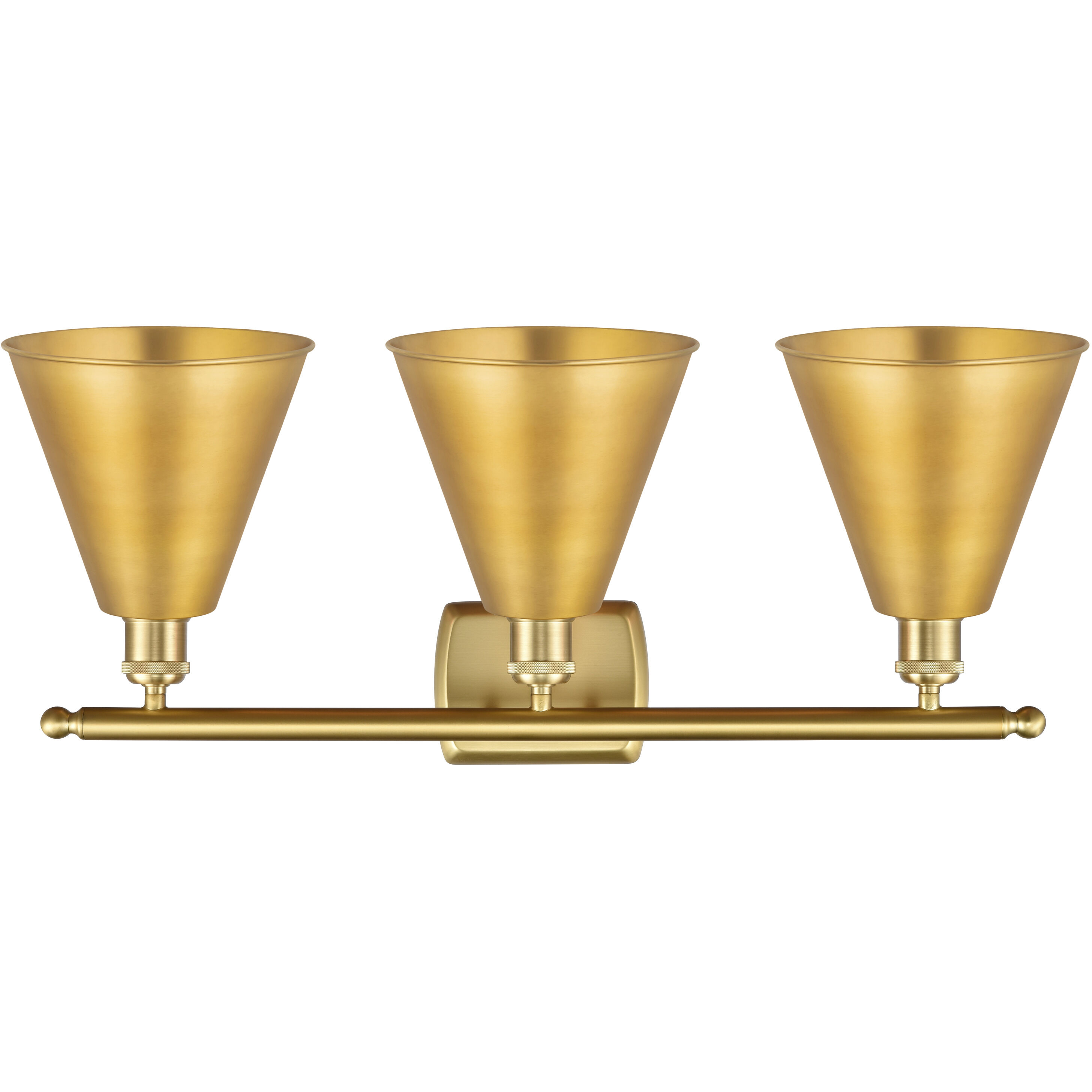 Ballston Cone LED 28 inch Satin Gold Bath Vanity Light Wall Light