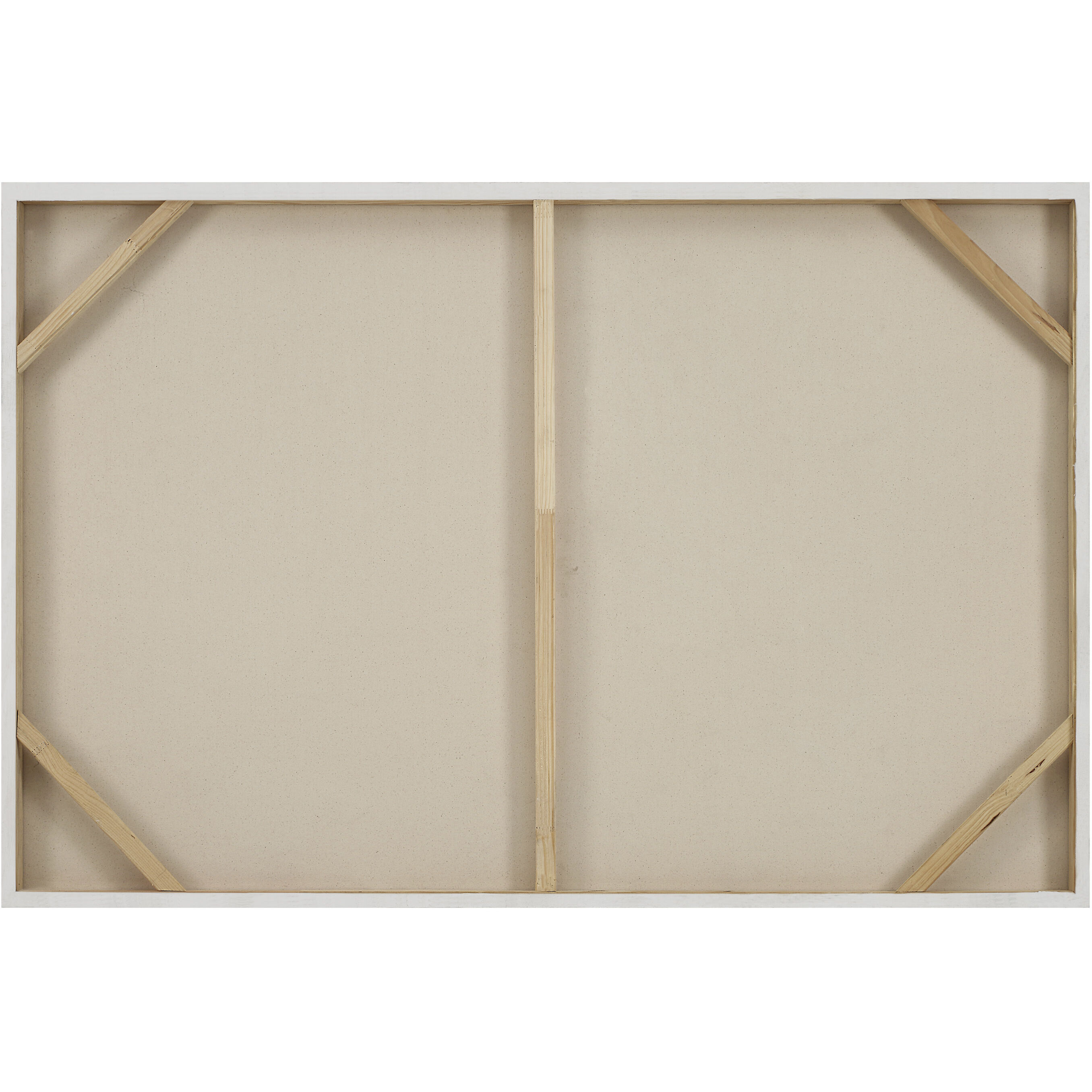 Mann Beige and White and Grey Canvas Art