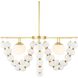 Genesis 5 Light 42 inch Antique Brass Chandelier Ceiling Light
