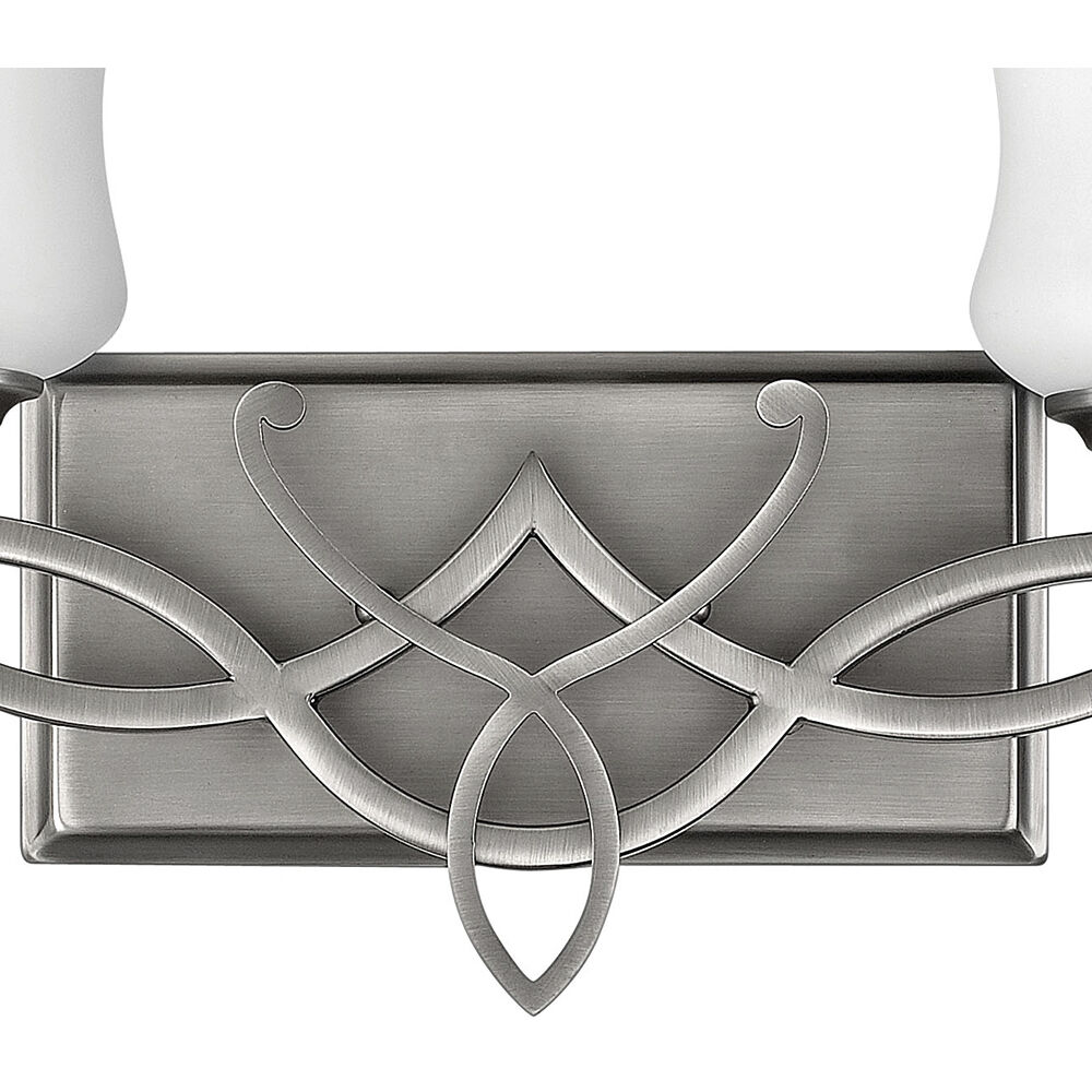 Brooke 2 Light 16.5 inch Antique Nickel Vanity Light Wall Light