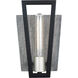Zag 1 Light 7 inch Black and Grey ADA Wall Sconce Wall Light