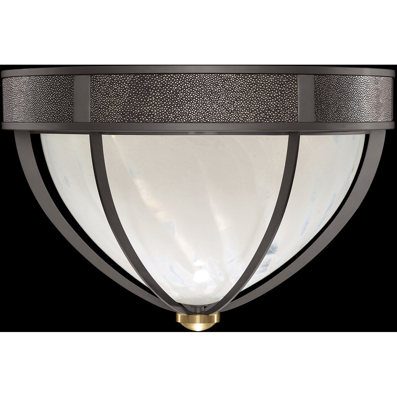 Mirage 3 Light 18.75 inch Black Flush Mount Ceiling Light
