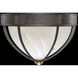Mirage 3 Light 18.75 inch Black Flush Mount Ceiling Light