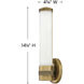 Remi LED 5 inch Champagne Bronze Bath Light Wall Light