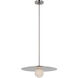 Kelly Wearstler Pertica LED 18 inch Polished Nickel Disc Pendant Ceiling Light