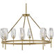 Ana 8 Light 36 inch Heritage Brass Indoor Chandelier Ceiling Light