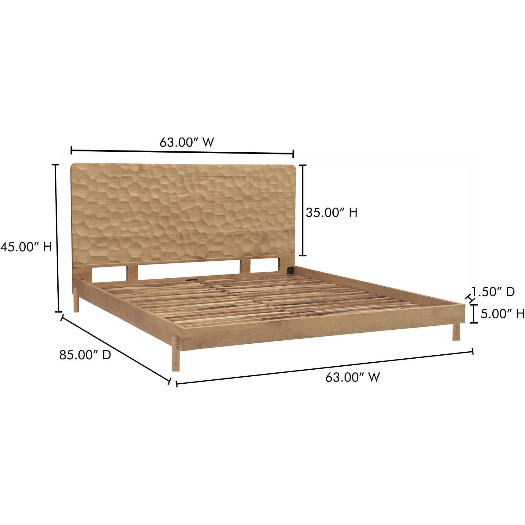Misaki Natural Bed, Queen