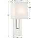 Brent Bath Sconce Wall Light in Polished Nickel