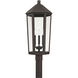 Ellsworth 3 Light 28 inch Oiled Bronze Outdoor Post Lantern