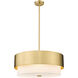 Counterpoint 5 Light 24 inch Modern Gold Chandelier Ceiling Light