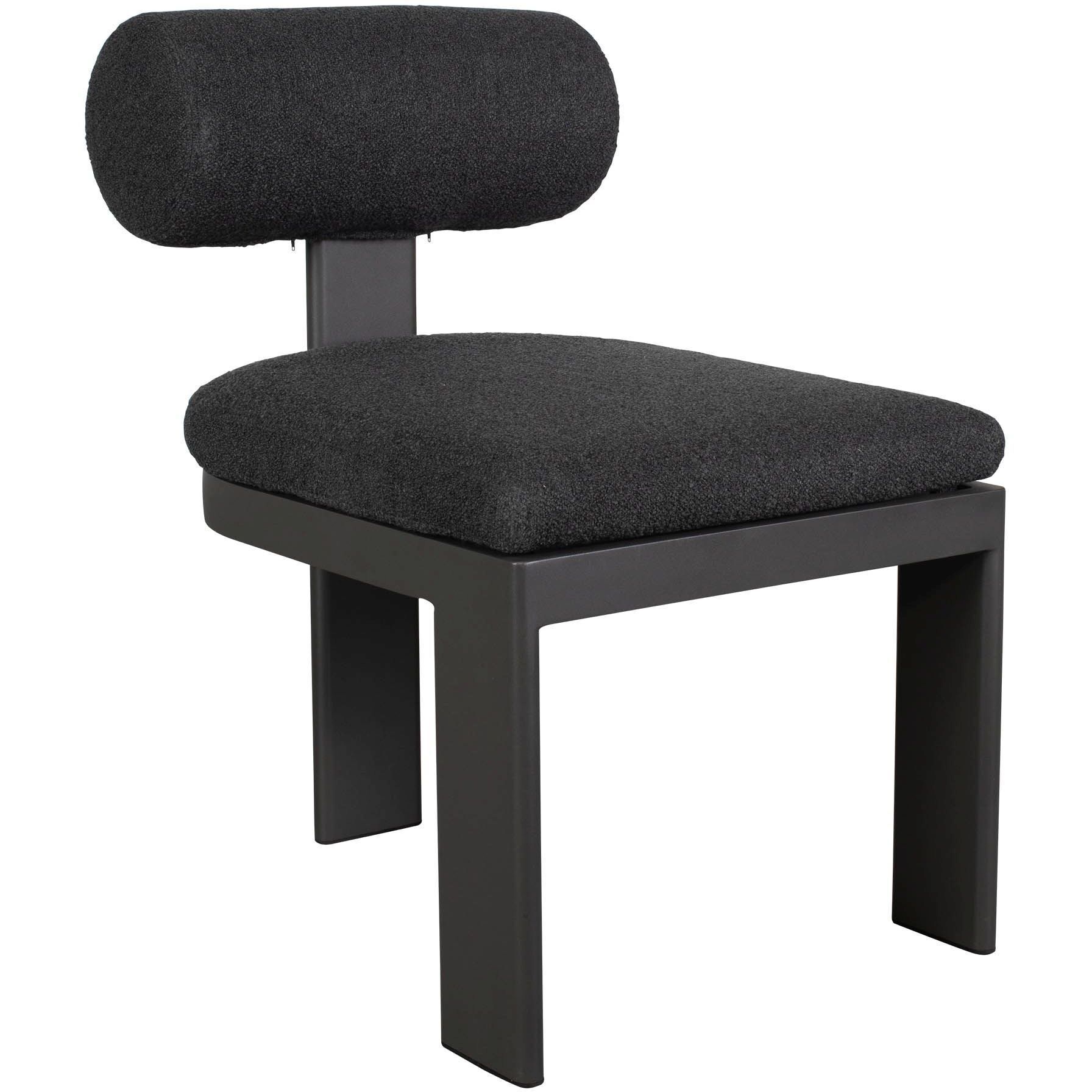 Bolster Back Java Black Outdoor Dining Chair