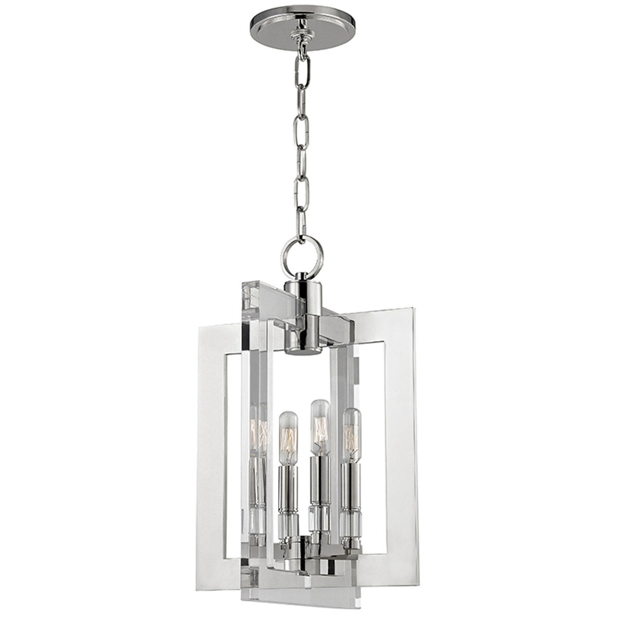 Wellington 4 Light 12 inch Polished Nickel Pendant Ceiling Light