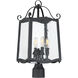 Glenwood 4 Light 21.75 inch Black Outdoor Post Lantern