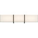 High Rise LED 24.25 inch Dark Matte Black Bath Bar Wall Light