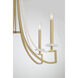 Helen 5 Light 27 inch Warm Brass Chandelier Ceiling Light