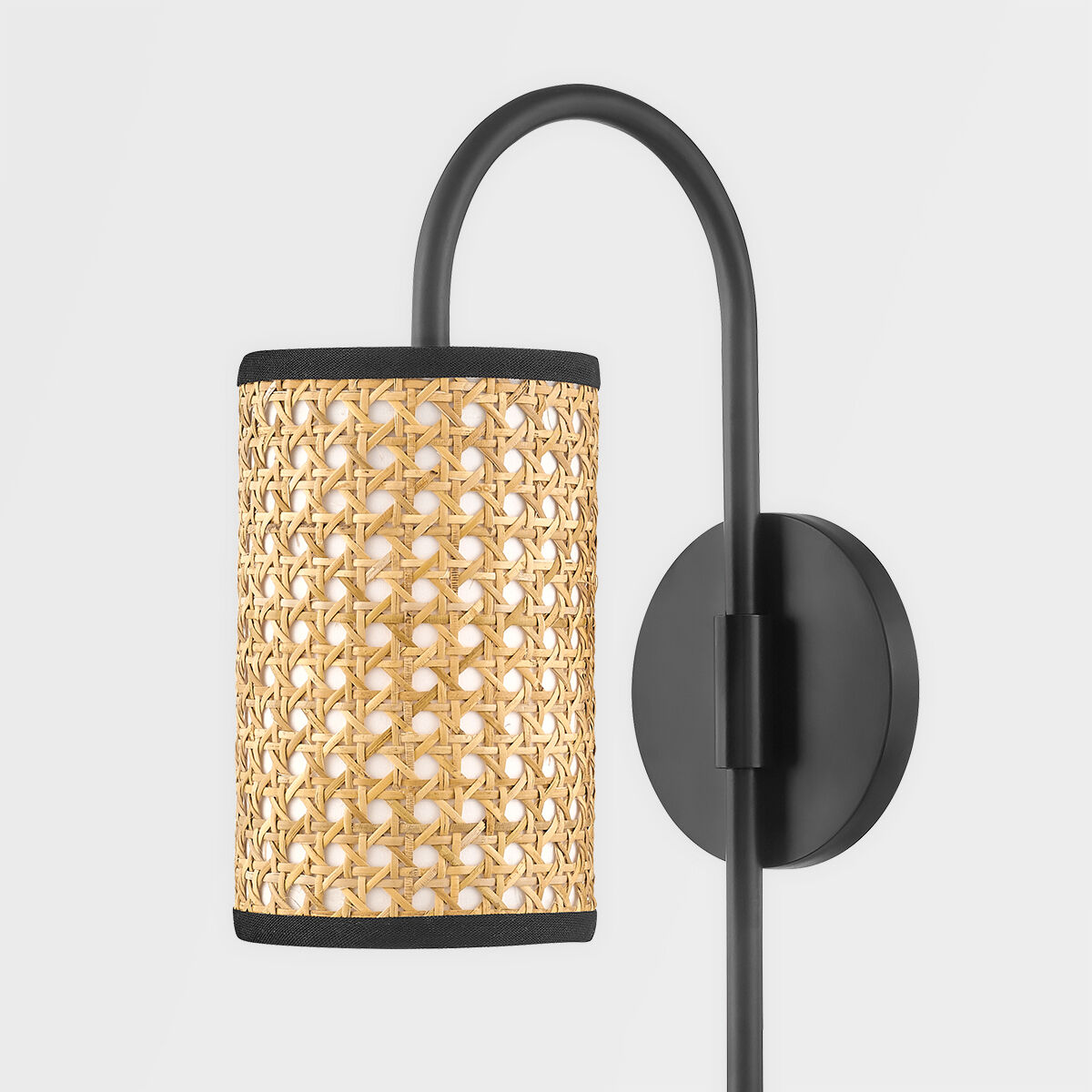 Dolores 1 Light Soft Black Wall Sconce Wall Light