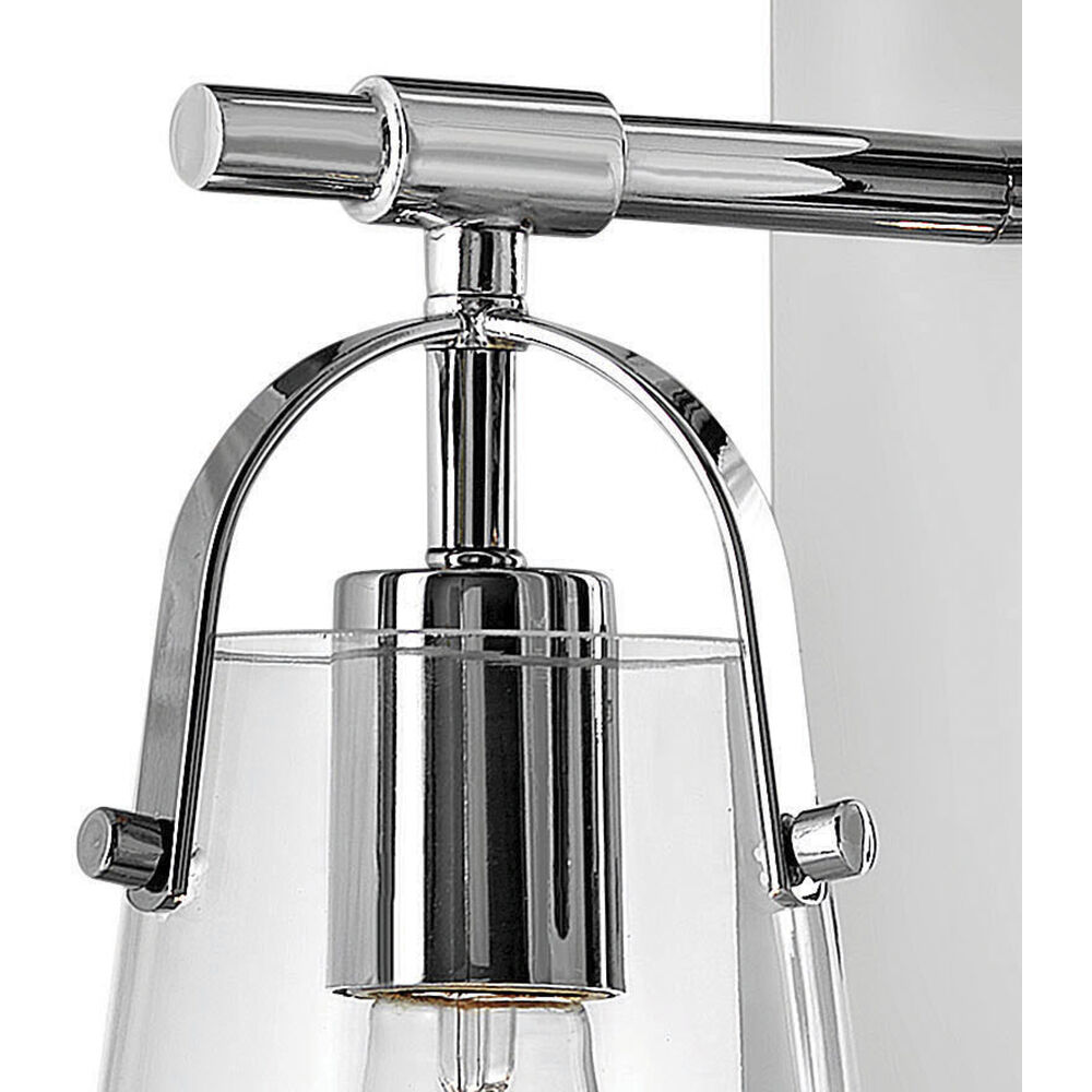 Foster 1 Light 6.5 inch Chrome Vanity Light Wall Light in Clear