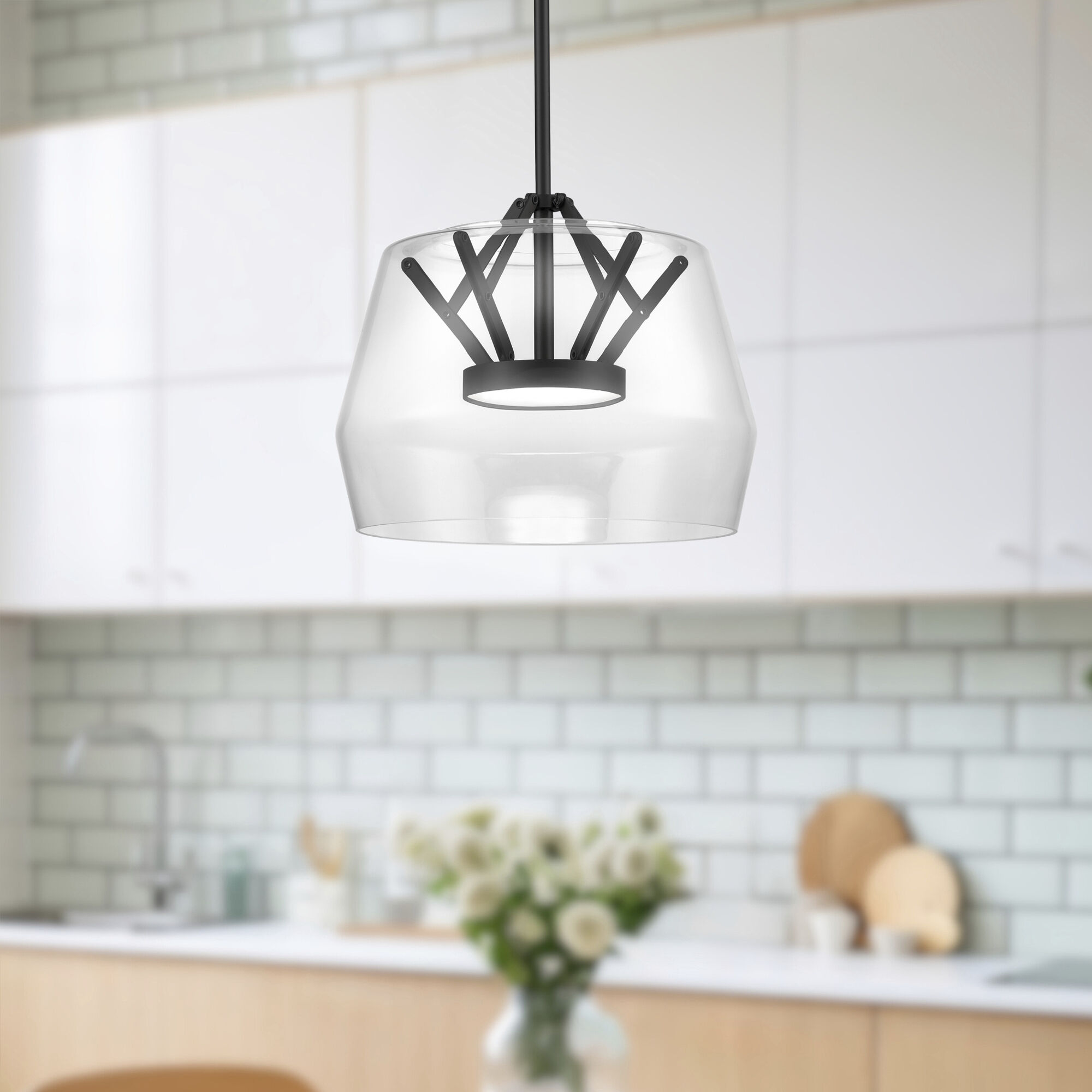 Deco Pendant Ceiling Light in Black