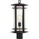 San Marcos 1 Light 20 inch Coal/Antique Copper Accents Outdoor Post Mount Lantern, Great Outdoors