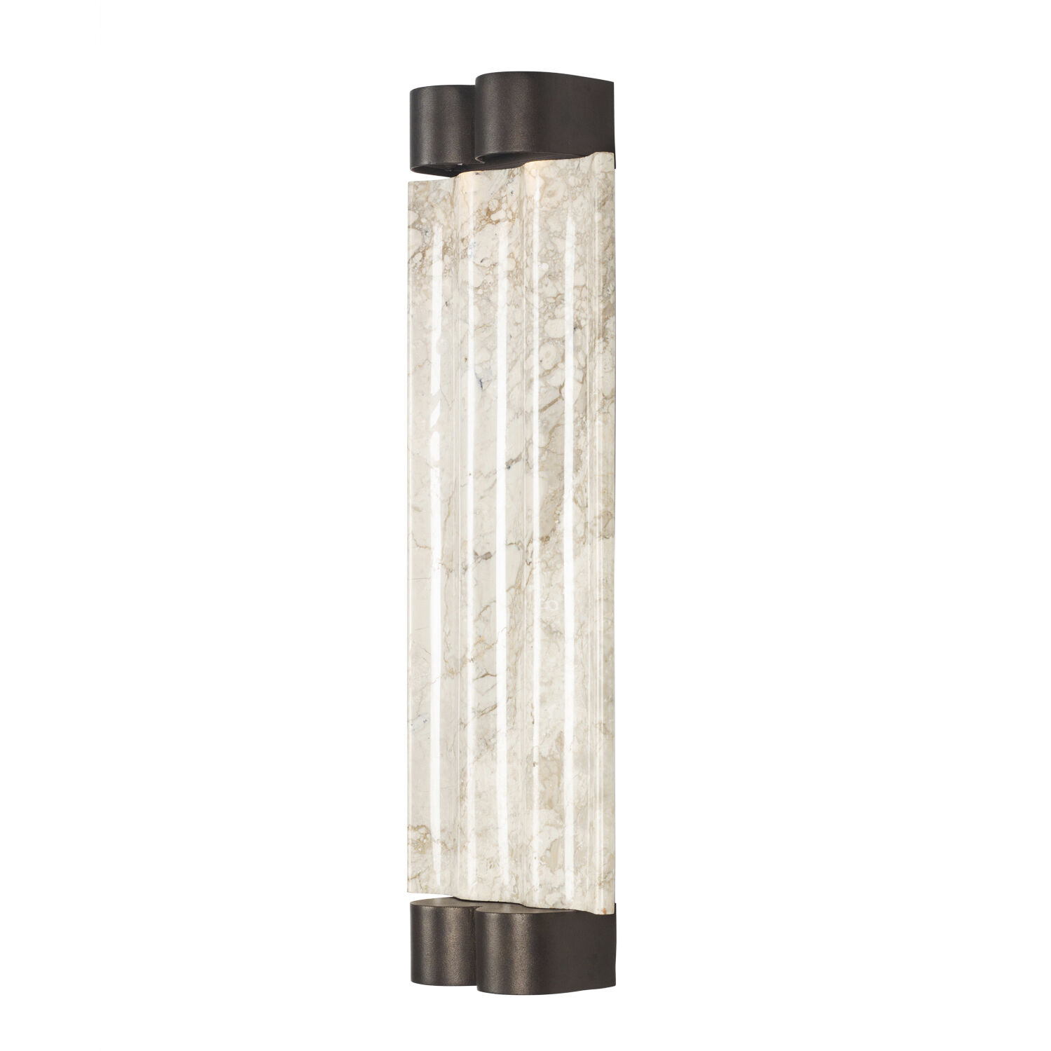 Pillar 22 inch Bronze Outdoor Wall Sconce