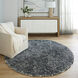 Mitra Black/White Rug in 7 Round