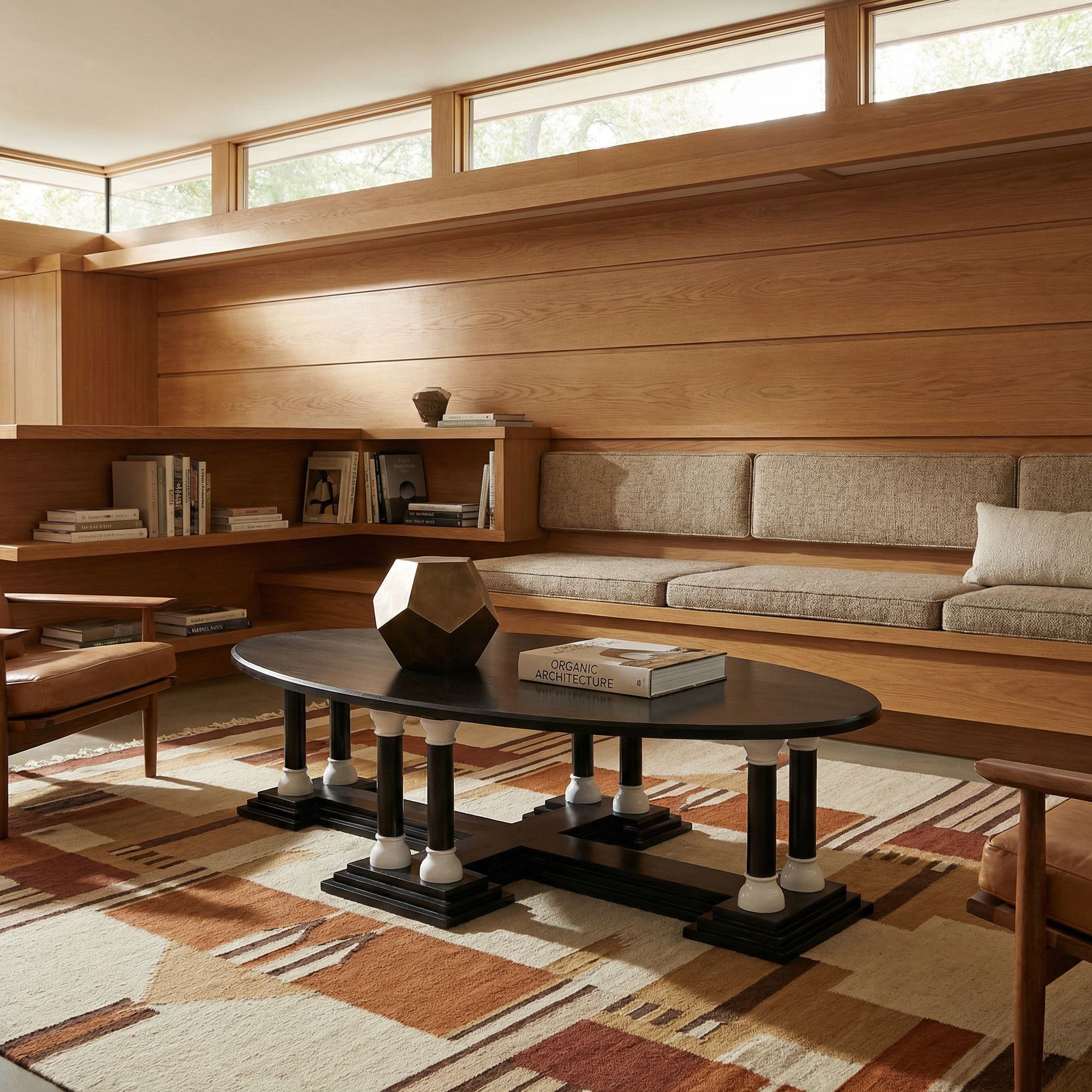 Desoto 66 X 38 inch Hand Rubbed Black and Solid White Coffee Table