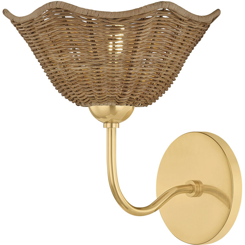 Kehlani 1 Light 8.75 inch Aged Brass Wall Sconce Wall Light