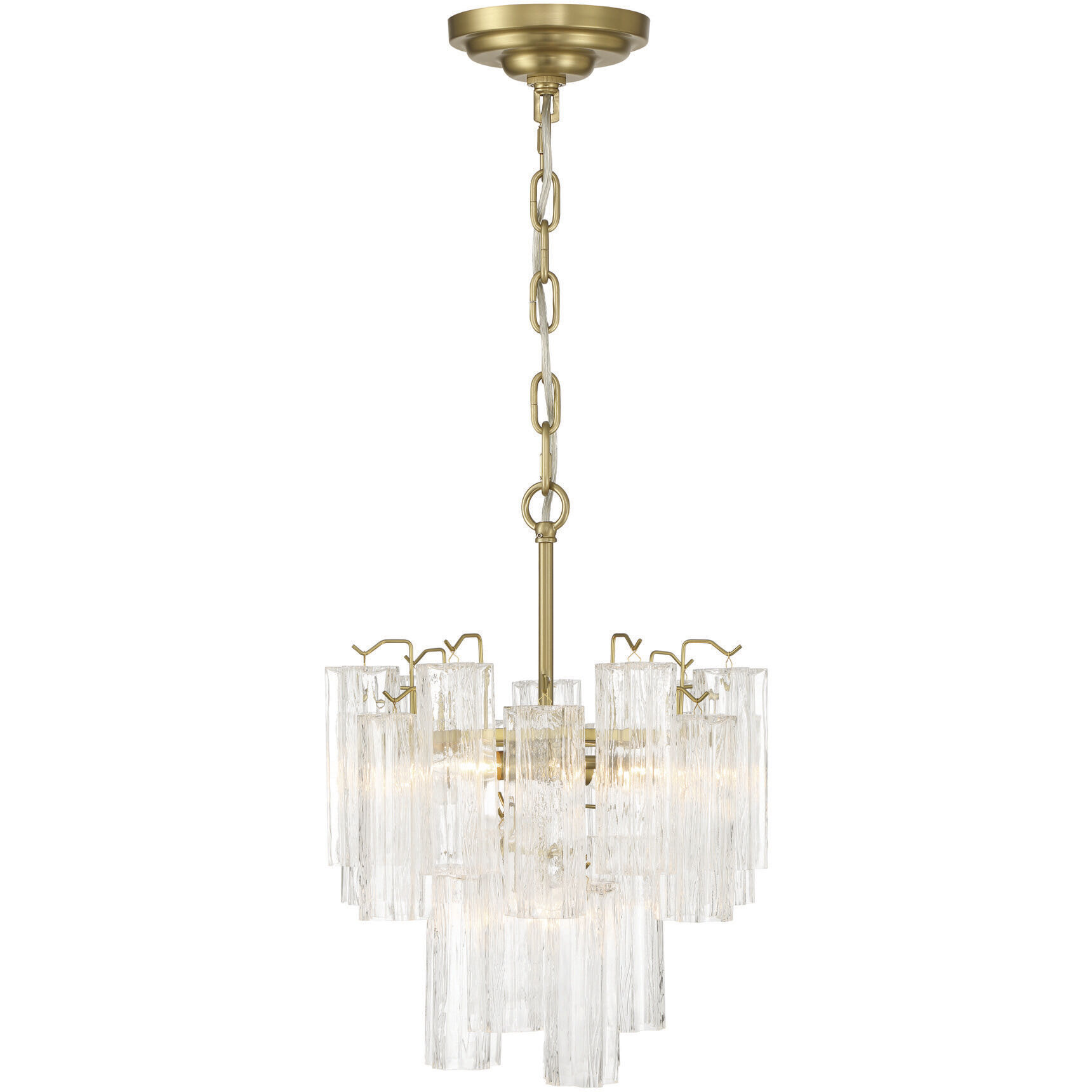 Sophia 5 Light 17.75 inch Brass Semi Flush Mount Ceiling Light