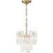 Sophia 5 Light 17.75 inch Brass Semi Flush Mount Ceiling Light