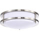 Glamour LED 10 inch Brushed Nickel Flush Mount Ceiling Light