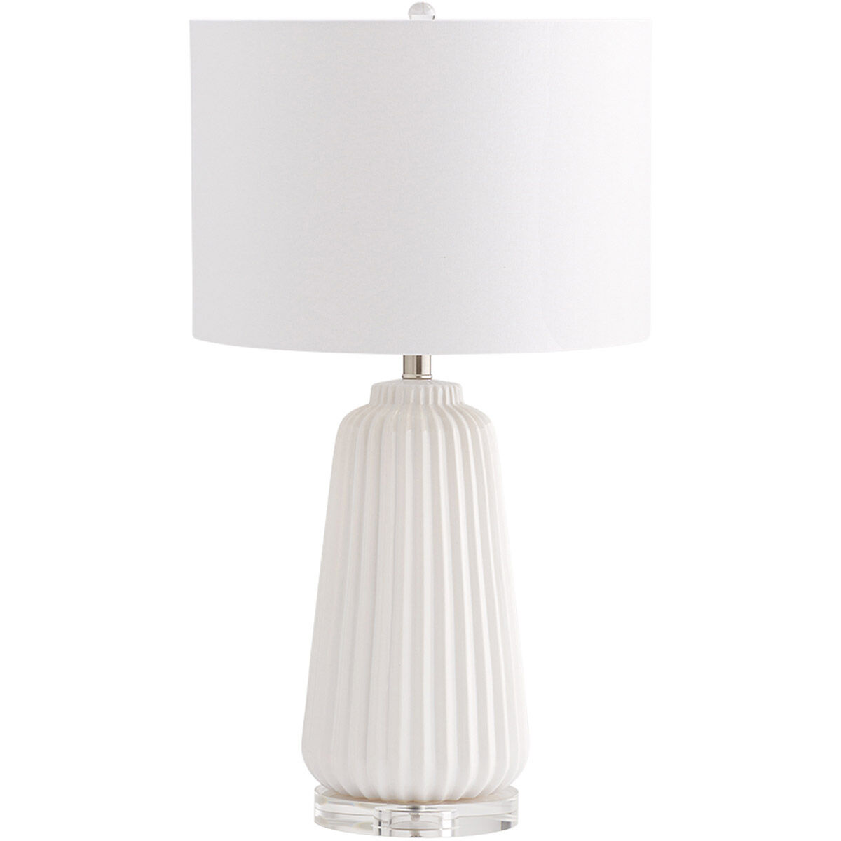 Delphine 29 inch 100.00 watt White Table Lamp Portable Light in Bulb Not Included