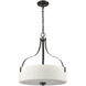 Market Square 3 Light 18 inch Oil Rubbed Bronze Pendant Ceiling Light
