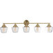 Neighborhood Essex 5 Light 48 inch Satin Brass Vanity Light Wall Light, Neighborhood Collection