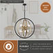 Estelle 6 Light 26.75 inch Natural Brass and Matte Black Pendant Ceiling Light