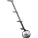 Kiu 4 inch 7.00 watt Chrome and Black Desk Lamp Portable Light, ADS360
