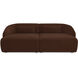 Amelia Brown Modular Sectional, Double Chaise
