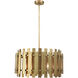 Greenwich 6 Light 24 inch Natural Brass Pendant Chandelier Ceiling Light