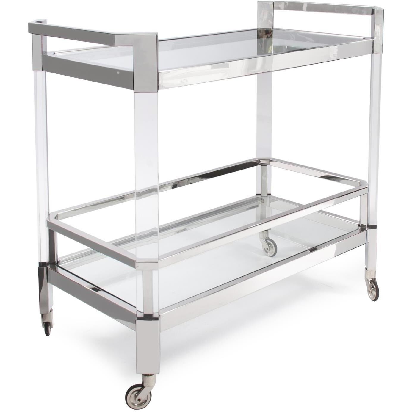 Carter Silver Bar Cart